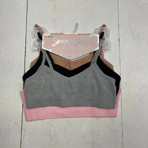 Sweet 'n Sassy 4 Pack Seamless Training Bras Girls Size Small (7-8) NEW - Picture 1 of 5