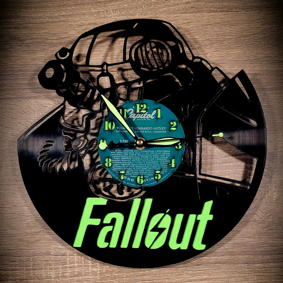 Fallout Vinyl Record Clock - Power Armor 1 - Image 1 of 1