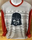 T-Shirt Star Wars Darth Vader Imperial Walker Weihnachten langarm rot grau XL