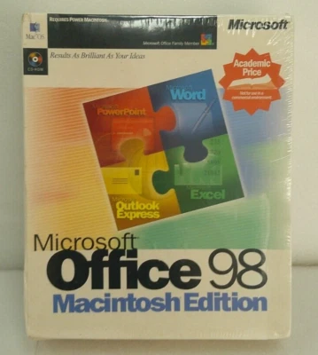 MICROSOFT OFFICE 98 EDICIÓN MACINTOSH P/N X03-51309 Foto 1 de 4