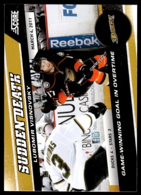 2011-12 Score Sudden Death Lubomir Visnovsky Anaheim Ducks #12 - Image 1 of 2