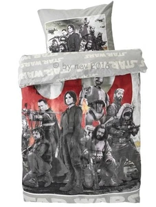 BETTWÄSCHE 798 STAR WARS in BUNT LINON BAUMWOLLE 135x200 NEUWARE Rogue one Darth - Bild 1 von 1