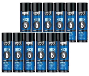 12 x U-pol High #5 Primer Black 450ml Aerosol High Build UPOL BEST Price - Picture 1 of 1
