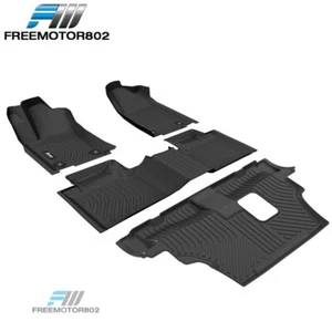 Fits 16-25 Dodge Durango 7 Passenger Heavy Duty 3D Floor Mats Liner Guard TPE - Picture 1 of 8