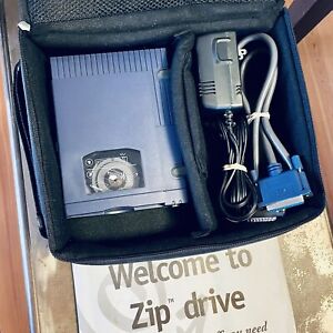 Iomega Zip 100 Z100P2 External Drive bundle w Case, Power Adapter & Cable
