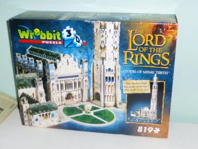 Wrebbit Puzzle 3D THE LORD OF THE RINGS 819 Pieces Citadel of Minas Tirith NEW - Image 1 of 4