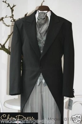 Cut Cutaway  Herrenanzug Oberteil schwarz für kurze Zeit zum halben Preis - Bild 1 von 2