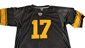 Mike Wallace Pittsburgh Steelers Reebok Mens Jersey Black Gold Football-NFL  48