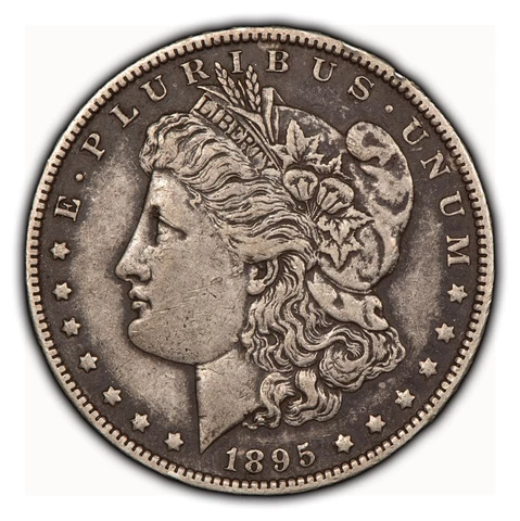 1895-O $1 Morgan Silver Dollar - VAM-3 Far Date - XF Key Date - SKU-B3487 Cover