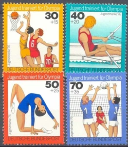 Alemania 1976 Yvert # 731/34 deportes montado en muy buen estado - Imagen 1 de 1