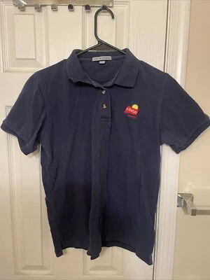 FRITO LAY Good Fun Polo Mujer Grande L Azul Empleado Uniforme Puerto Foto 1 de 2