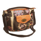 Desigual Bag Shoulder Zip Floral Multicolored Vegan Traveling La Vida Es Chula.