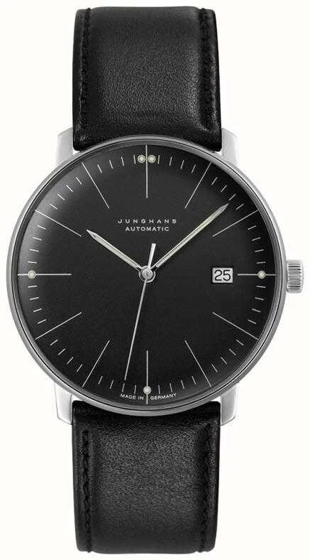 Reloj Junghans Max Bill Automático Cristal Zafiro 38mm Esfera Negra 27/4701.02 Foto 1 de 1