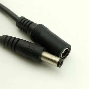 5.5mm x 2.1mm Male to Female DC Power Cable CCTV With Mini ATM Auto Fuse Holder - Picture 1 of 8