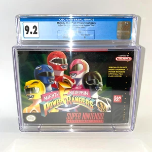 Mighty Morphin Power Rangers NintendoSNES Sealed NEW CGC 9.2/A Not VGA WATA - Picture 1 of 3