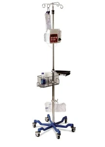 Medline MDS80600 Six Leg Heavy Duty IV Pole Stainless 73" to 99.5" New in Box - Picture 1 of 1