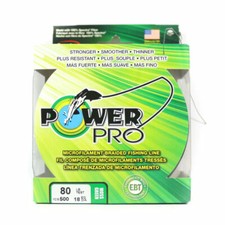 Power Pro 21100800500E 80lbs Braided Fishing Line - Green