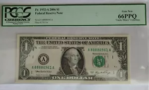 Here is Two Different Bills With the same Serial Numbers Both are PCGS 66PPQ-65. - Picture 1 of 4