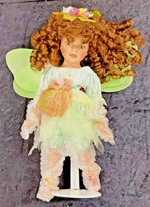 Porcelain FAIRY DOLL 16" Beautiful Detail! Gift Creations Concepts VINTAGE - Picture 1 of 6