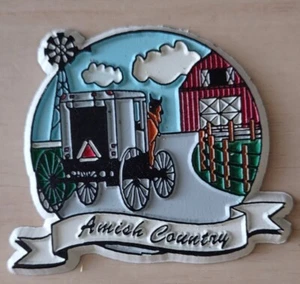 Imán de goma Amish Country Souvenir - Imagen 1 de 2