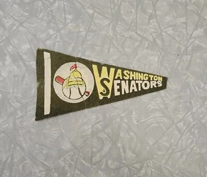Vintage 1960s Washington Senators Felt Mini Pennant 4"x7 1/4" - Picture 1 of 3