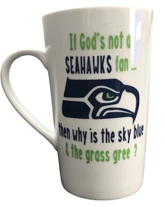 If God's not a Seahawks fan... Logo Unbranded No Date Coffe Tea Hot Beverage Mug - Picture 1 of 11
