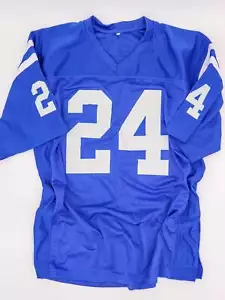 Autographed Lenny Moore #24 Baltimore Colts Home Blue Jersey with COA - Picture 1 of 3
