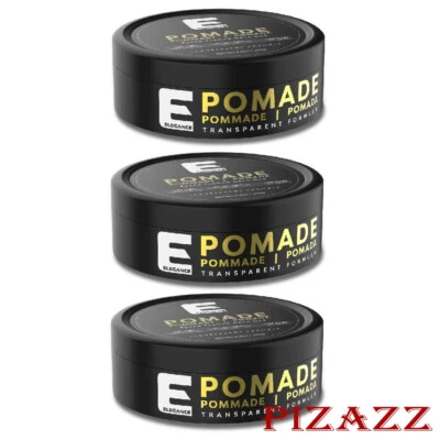 3 X Elegance Transparent Pomade Hair Wax 4.73 Oz  Supper Strong Hold Wax - Image 1 of 3