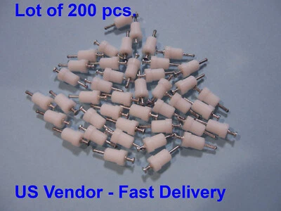 Insulated Terminal Turret Connector - Double End - Tin - NEW - Lot of 200 pcs - Image 1 of 3