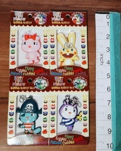 Set of 4, Happy Tree Friends Rubber Mascot Keychain Cuddles Giggles - Picture 1 of 3