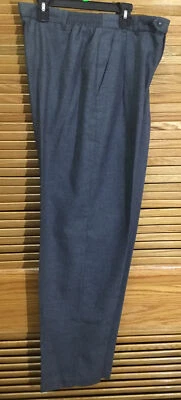 Pantalones de vestir plisados grises Lord Isaacs para mujer talla 18 ZP-9662 Foto 1 de 4