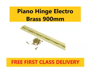 Piano Hinge Electro Brass Plated 900mm Hinge for Furniture Continuous Hinge 90cm - Picture 1 of 1