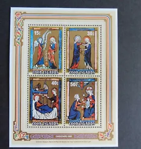 Islas Cook 1980 Navidad Libros de Oración Franceses MS805 Estampillada sin montar o nunca montada como nueva - Imagen 1 de 1