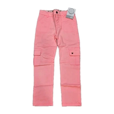Nuevo Carter's Simple Fabulous Girl Brillante Rosa Neón Carga Bolsillo Pantalones Talla 6 Foto 1 de 4
