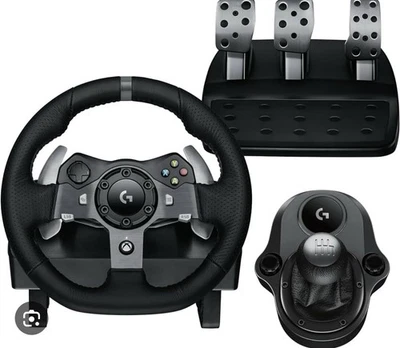 Logitech G920 Xbox Racing Wheel Compatible With Pc (Includes free shifter)  - Image 1 of 4