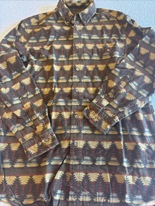 Vintage Woolrich Mens Small/Medium (Read) Aztec Southwest Flannel Long Sleeve - Picture 1 of 8