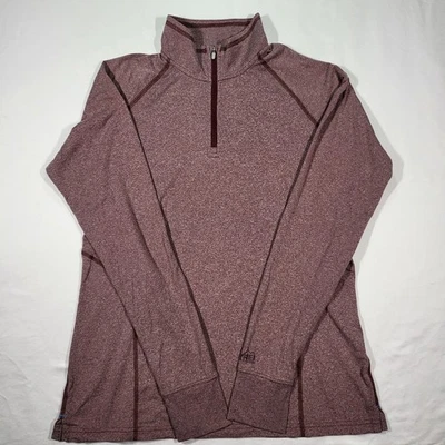 REI кооператив женщин большой четверть молнии свитер Топ Activewear длинным рукавом на открытом воздухе - Изображение 1 из 4