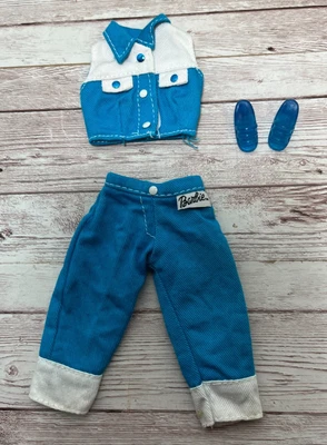 Barbie Jeans Moda Estilo Denim Western Mattel Conjunto Zapatos Ropa 68288-92 Foto 1 de 3