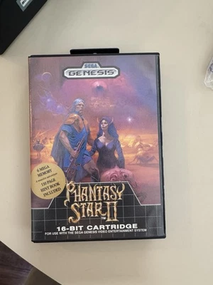 Phantasy Star 2 II Sega Genesis Game Cartridge with Box 1989 US Seller - Image 1 of 4