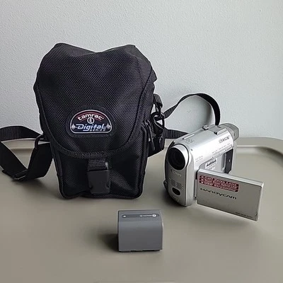 索尼 DCR-HC20 MiniDV 数字视频 Handycam 摄像机 带电池 - 未测试  — 第 1/4 张图片