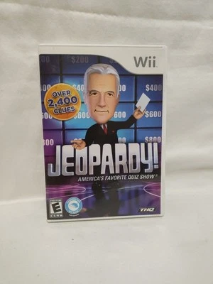 Nintendo Wii Jeopardy Video Game Alex Trebek CIB Very Good Condition  - Image 1 of 4