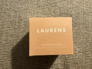 Laurens Brightening Skin Pads Lactic Acid Plant Extracts NIB 50 Pads Sealed Box - Picture 1 of 1