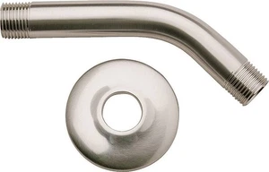 Brazo de ducha PLUMB PAK PP825-10 1/2 pulgadas x 6 pulgadas latón cromado con brida - Imagen 1 de 1