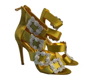 Cape Robbin Sexy Strappy Buckle Olive Stiletto Heels - Picture 1 of 12