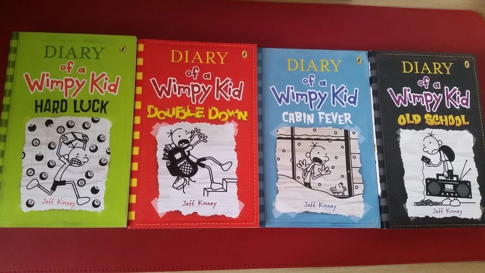 4 Books of 'Diary of a Wimpy Kid'  in great condition 'like new'  #'s 6-8-10-11  - Image 1 of 4