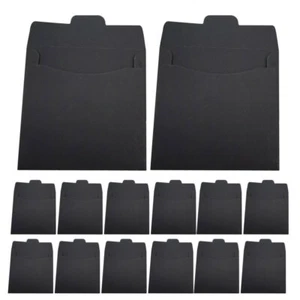 100 Pcs Umschlagverpackungsbeutel Schwarze Umschläge CD-Umschlaghalter - Afbeelding 1 van 12