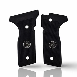 Empuñaduras Zib serie madera empuñaduras de pistola para Beretta COUGAR8000, logotipo de metal - Imagen 1 de 6