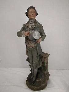 Antique 19th Century Bernard Bloch Hand Painted Terracotta Statue - Picture 1 of 20