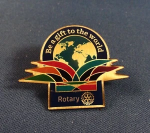 PIN SOLAPA:: Rotary Club International: Sé un regalo para el mundo - ROTATIVO (LOGO) - Imagen 1 de 3