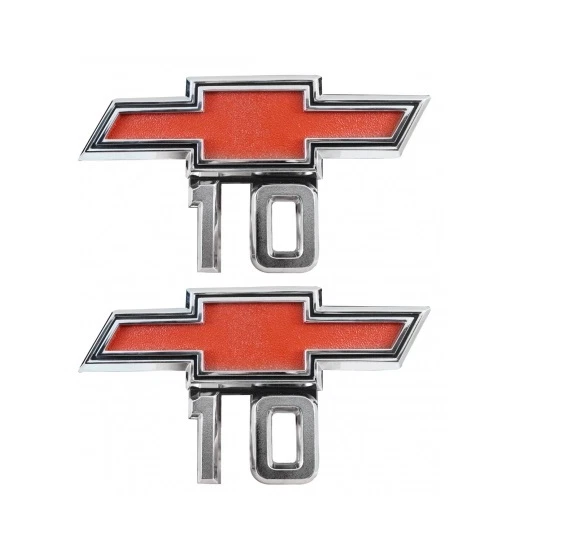 1967-68 Chevrolet Truck Front Fender Emblem Bowtie "10" New Trim Parts - Image 1 of 1